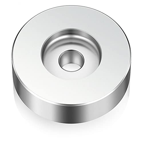 Frienda 45 RPM Adapter 7 Inch Vinyl Record Solid Aluminum Dome 45 Adapter for Vinyl Record Turntables