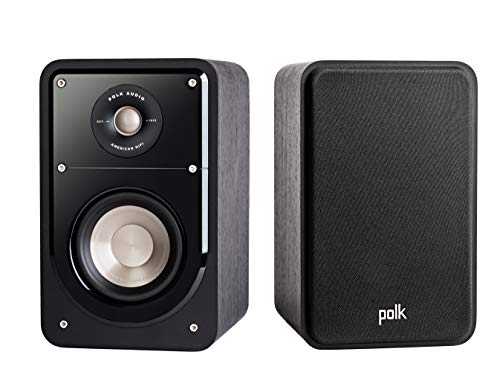 Polk Signature Series S15 Bookshelf Speakers for Home Theater, Surround Sound and Premium Music | Powerport Technology | Detachable Magnetic Grille (Pair)
