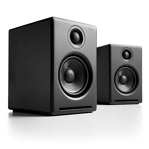 Audioengine A2+ Wireless 60W Powered Desktop Speakers, Bluetooth aptX Codec, Built-in 16Bit DAC and Amplifier (Black)