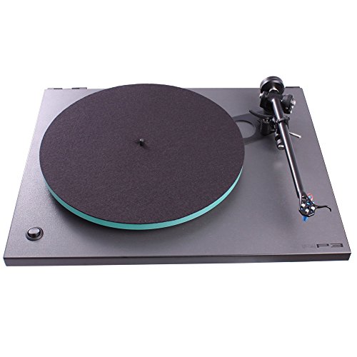 Rega RP3 Turntable with Dustcover, Elys2 Cartridge, RB303Tonearm (Cool Grey)