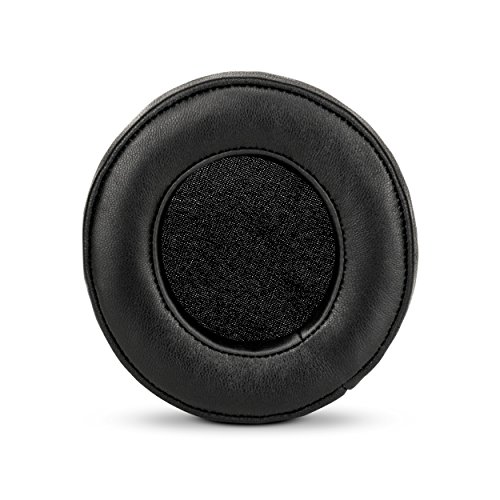 BRAINWAVZ Round Sheepskin Leather Earpads - Fits Many Large Headphones - SteelSeries, HD668B, ATH, AKG K553, HifiMan, ATH, Philips, Fostex, Sony Memory Foam Ear Pad & More