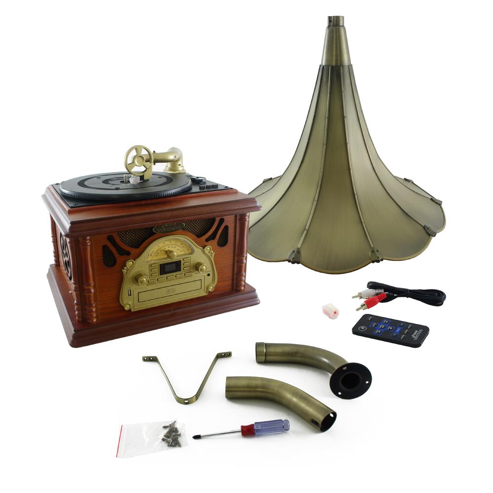 pyle-vintage-classic-style-turntable-horn-phonograph