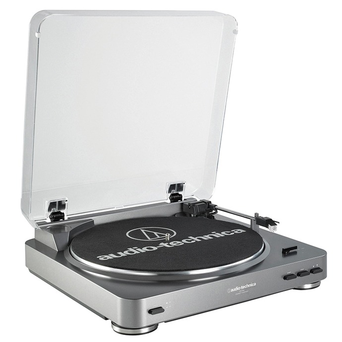 Audio Technica AT-LP60BK-BT Fully Automatic Bluetooth Wireless Belt-Drive Stereo Turntable, Black