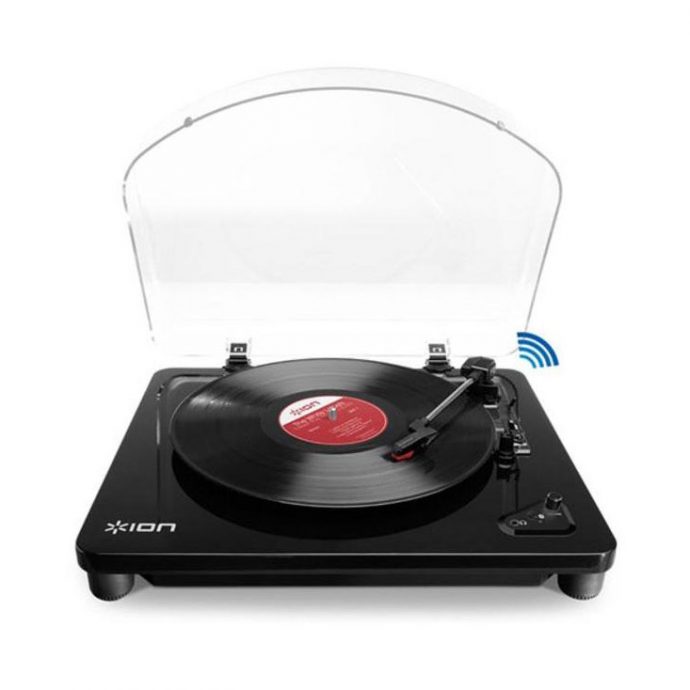 ION Audio Air LP | Vinyl Record Player / Bluetooth Turntable with USB Output for Conversion and Three Playback Speeds – Black Finish