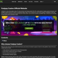 O Fastpay Casino oferece diversão seguro no Brasil.